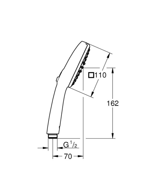 Ручной душ Tempesta Cube 110 II 269022433 Ручной душ Tempesta Cube 110 II 269022433