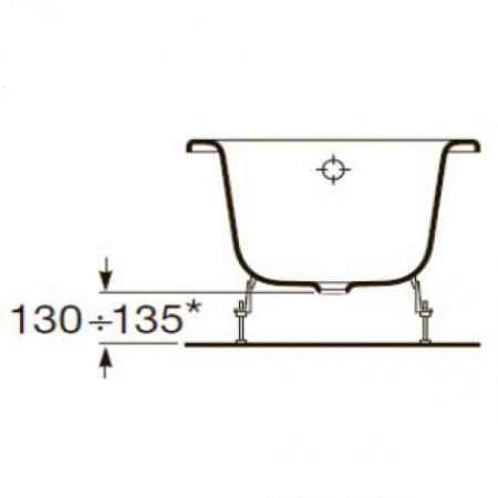Ножки 291021000 для стальной ванны Roca