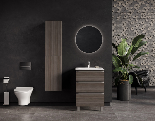 Тумба под раковину Roca Gap 60 городской дуб, 3 ящика, A857404402