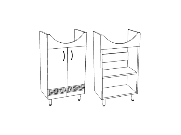 Тумба напольная Corozo Олимп 60 SD-00000692