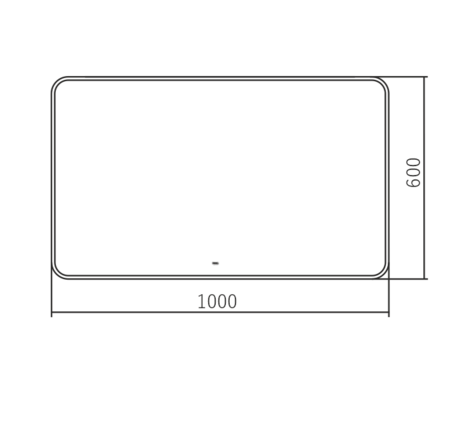 Зеркало (60х100) Silver Mirrors Incanto LED-00002558