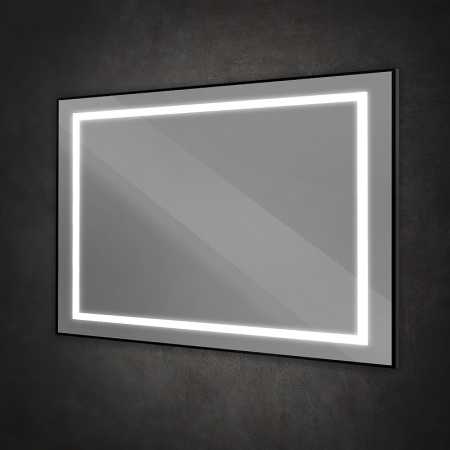 Зеркало (120х80) BelBagno Kraft  SPC-KRAFT-1200-800-SENS-NERO с подсветкой