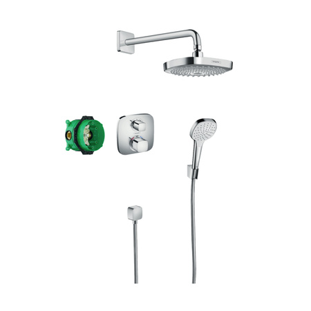 Душевой комплект с термостатом Hansgrohe Croma Select E 27294000 хром