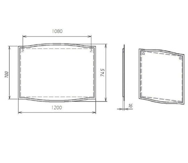 Зеркало Alvaro Banos Carino 8402.9000