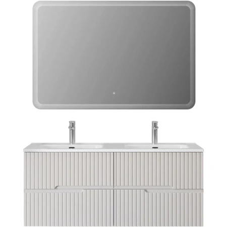 Тумба под раковину Cezares DUET-N-1200-4C-SO-2-BL Bianco Lucido
