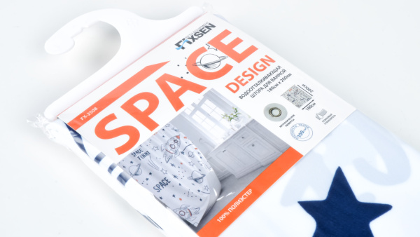 Штора для ванной Fixsen Design  Space FX-2508