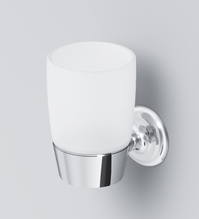 Стеклянный стакан с настенным держателем Am.Pm Like A8034300