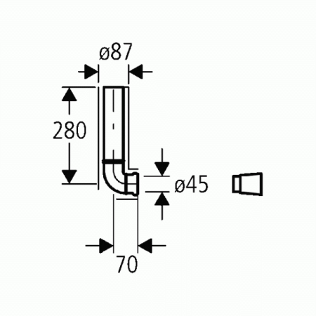 Cливная трубка Grohe 43908 000  (43908000)