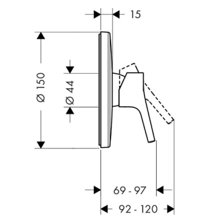 Смеситель для душа Hansgrohe Talis S 72605000