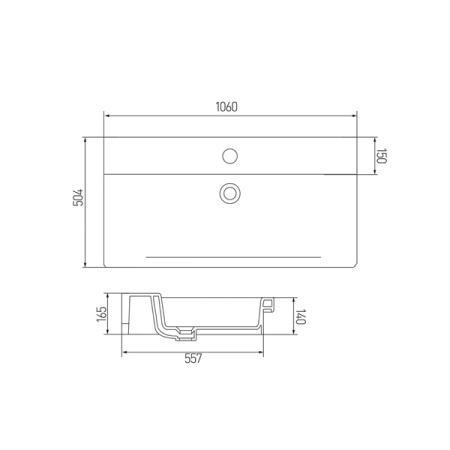 Раковина Aquaton Gural 105 1AX028WBXX000