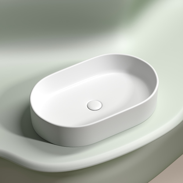 Раковина накладная (60,8х38,5) Ceramica Nova ELEMENT CN6048MW матовая