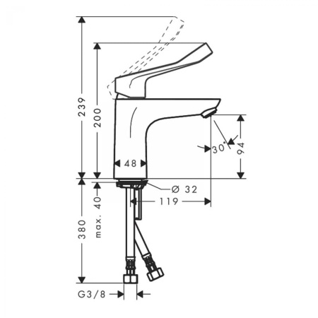 Смеситель для раковины Hansgrohe Focus 31917000