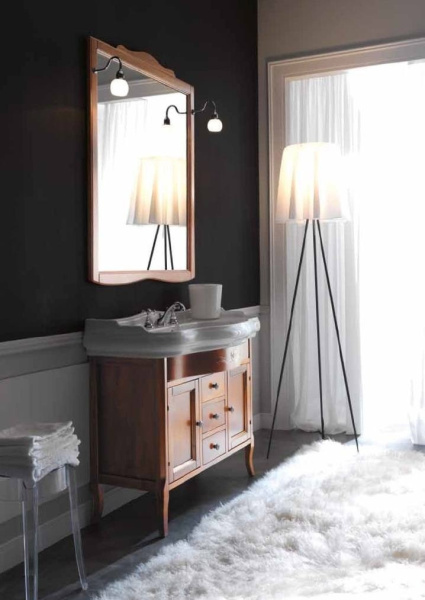 Зеркало в деревянной раме Kerasan Retro 734540 цвет noce орех