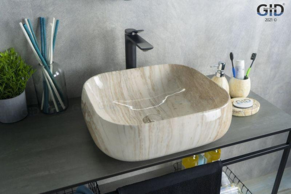 Раковина накладная (45х40) Gid Mnc554