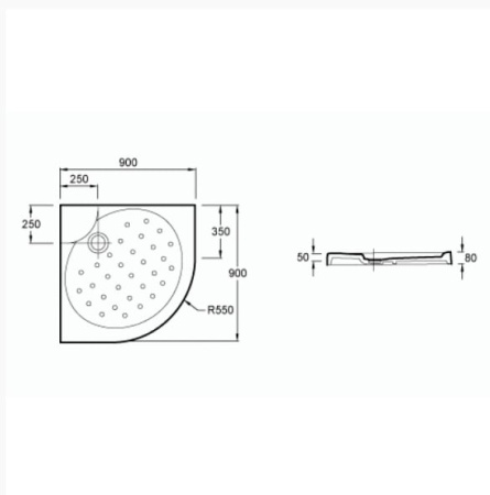 Поддон для душа Jacob Delafon Odeon E0205-00