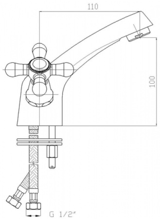 Смеситель для умывальника MOFEM ROMANTIK 140-0175-32