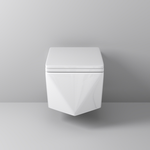 Унитаз подвесной безободковый Grossman Cristal GR-4481 с сиденьем микролифт