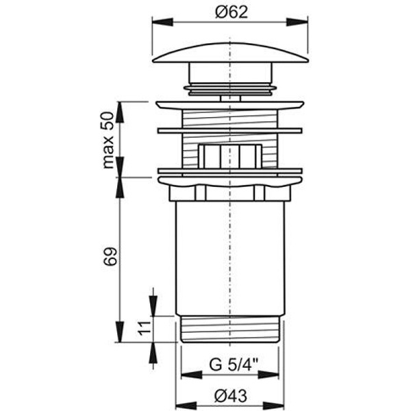 Донный клапан Ravak X01748