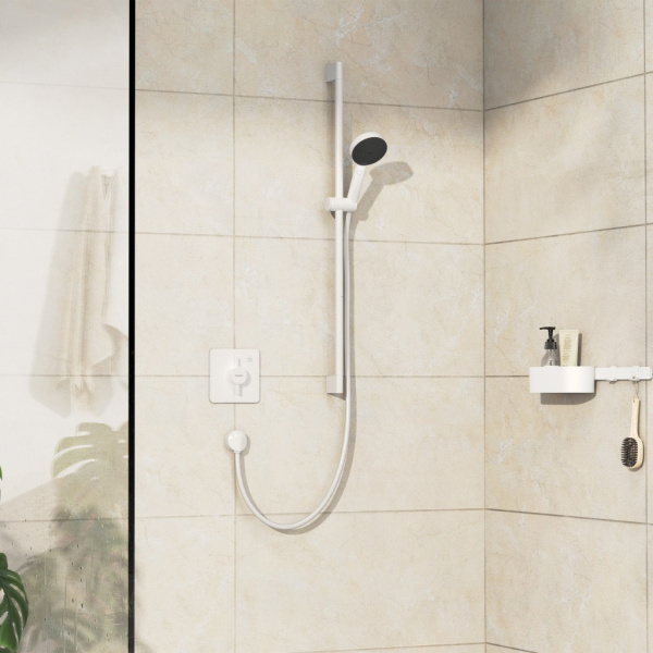 Смеситель для душа Hansgrohe DuoTurn Q 75614700 белый матовый