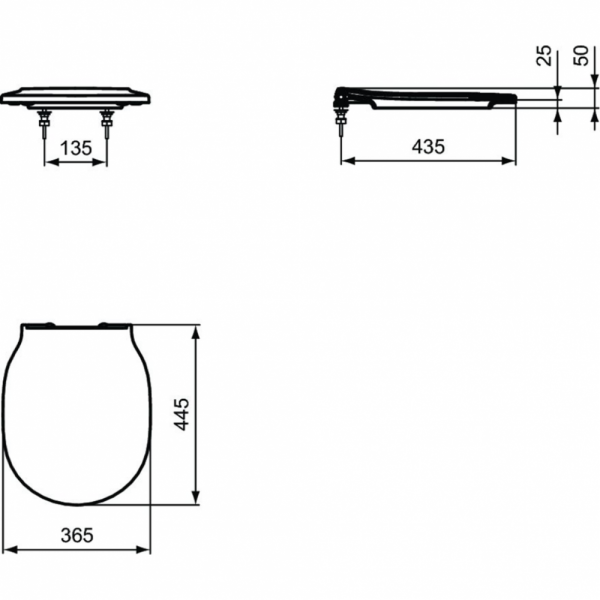 Крышка-сиденье Ideal Standard CONNECT AIR E0368V3 Крышка-сиденье Ideal Standard CONNECT AIR E0368V3