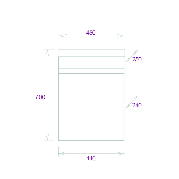 Тумба под раковину подвесная Onika Милтон 45 104511