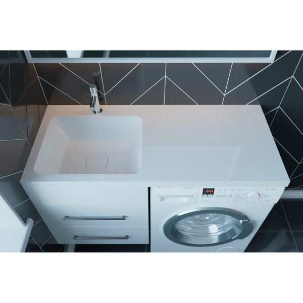 Раковина над стиральной машиной (110х48) Madera Kamilla 110 4627173210041 левая
