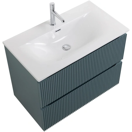 Тумба под раковину 80 BelBagno Uno UNO-800-2C-SO-AO голубой матовый, без раковины