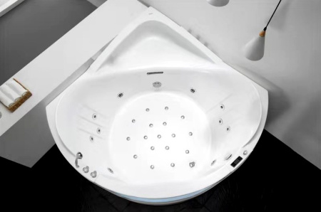 Акриловая ванна (165х165) Gemy G9247 K с гидромассажем, универсальная