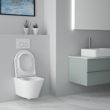 Унитаз подвесной безободковый Art&Max Bari AM822-V (без сиденья)