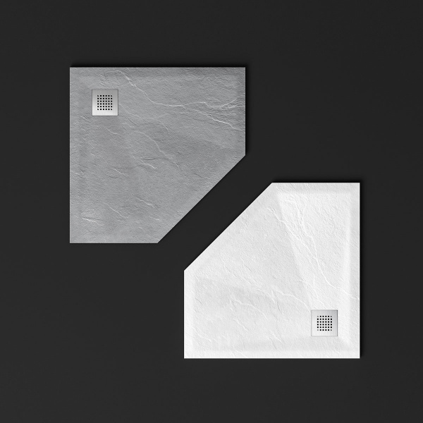 Душевой поддон из искусственного камня (90х90) Vincea VST-4SP9090W, белый матовый