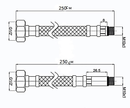 Гибкая подводка Raiber R077250