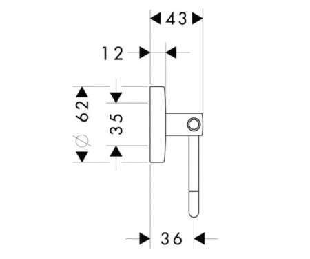 Держатель туалетной бумаги HANSGROHE Logis 40526000