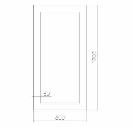 Зеркало (60х120) Silver Mirrors   Фиеста ФР-00000997