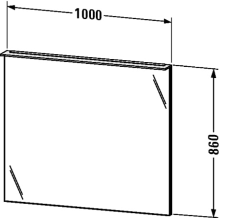Зеркало с подсветкой Duravit XL729505353