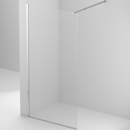 Душевая перегородка (90х195) BelBagno KRAFT-L-1-90-C-Cr хром