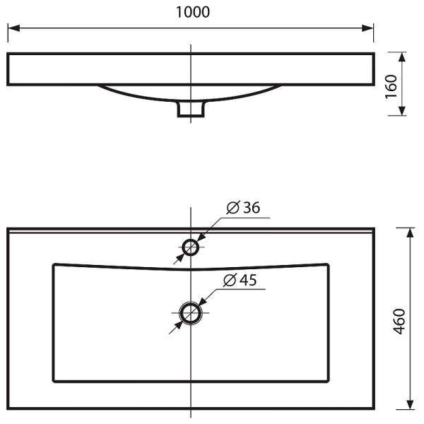 Тумба с раковиной Misty София 100 УТ000000297