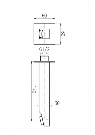Излив 172 мм Rav Slezak Loira TLR001