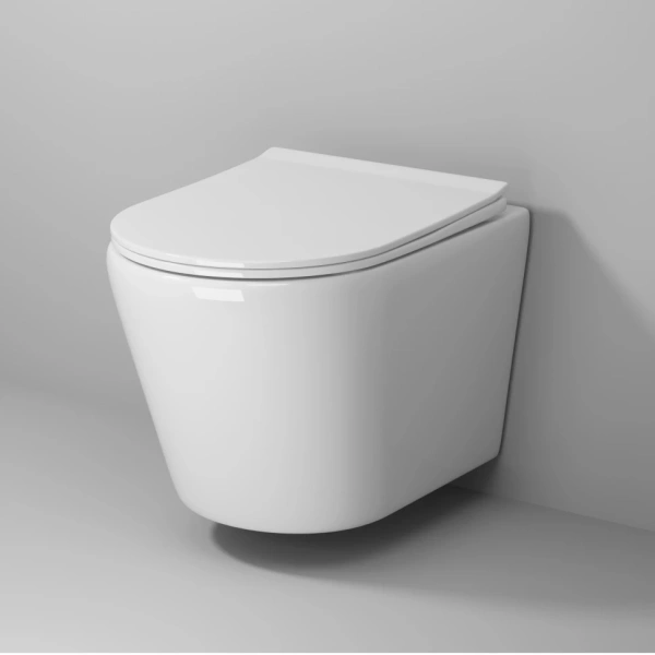 Унитаз подвесной безободковый Grossman Fly GR-4478S с сиденьем микролифт