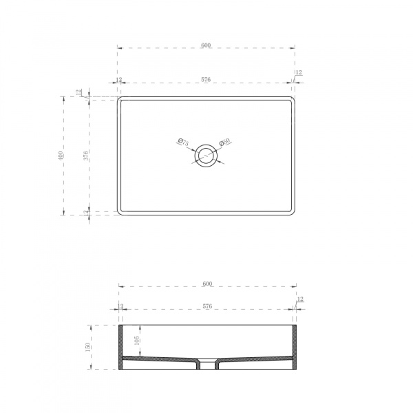 Раковина накладная прозрачная ABBER Kristall AT2803Opal коричневая