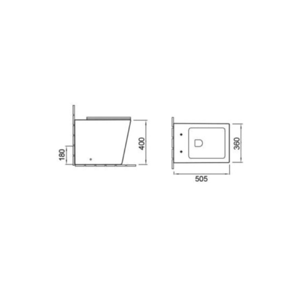 Комплект унитаза с инсталляцией SantiLine   SL-5021 +     SL-02