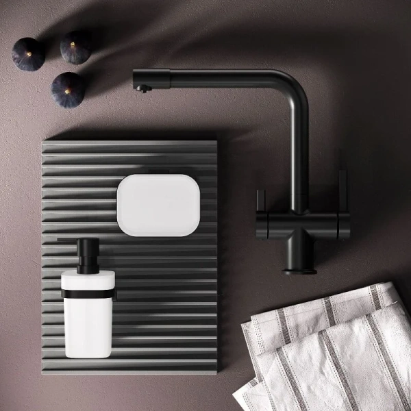 Смеситель для кухни с подключением к фильтру Am.Pm Func F8F05722 черный матовый