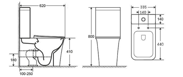 Унитаз напольный безободковый Grossman Galaxy GR-4468S с сиденьем микролифт