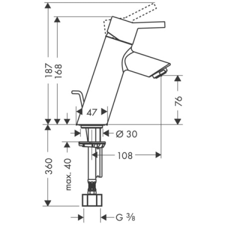 Смеситель для раковины Hansgrohe Talis S2 32040000