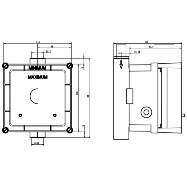 Панель смыва встроенная Ideal Standard A3795NU