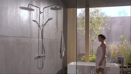 Душевая система с термостатом Hansgrohe Croma Select S Showerpipe 280 1jet 26790000 хром