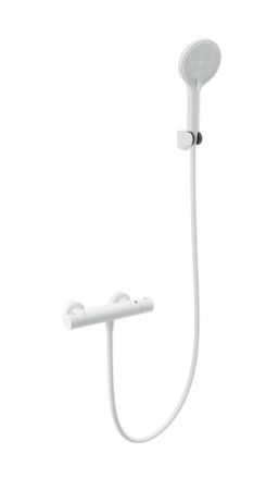 Смеситель для душа с термостатом WONZON & WOGHAND INN 3, белый матовый WW-B2012-A-MW