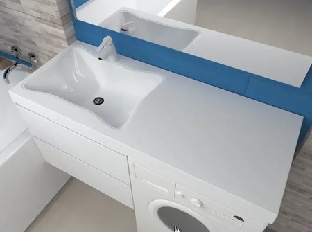 Раковина над стиральной машиной (120х48) Stella Polar Кредо 120 SP-00000448