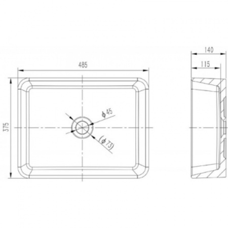 Раковина Bravat Source C22328W-ENG