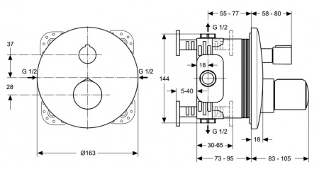 Смеситель для душа Ideal Standard Melange A4721AA