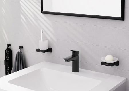 Смеситель для раковины Hansgrohe Logis 71107670 (черный матовый)